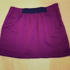 LOFT Purple Mini Skirt
